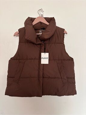 Puffit  Brown Vest NWT